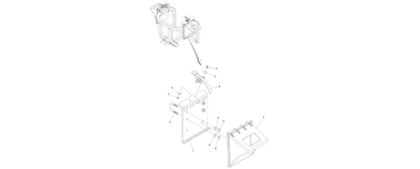 0274520 Wheel Chock Installation with Spare Tire | BHE Lift Parts - BHE Parts Store