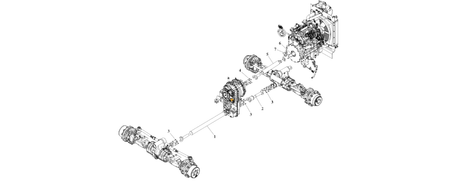 1001166010 Driveshaft Installation for Skytrak diagram of the JLG part number.