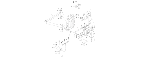 1001167596 Platform Support W/LSS diagram of the JLG part number.