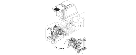 1001171806 Cab Heater and AC Line Installation diagram of the JLG part number.