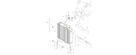 1001196737 Cooling Installation diagram of the JLG part number.