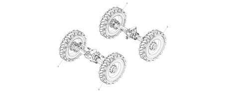 1001222216 Tire Set 315/95-28 Solid | BHE Lift Parts - BHE Parts Store