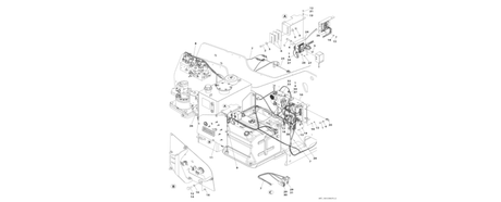 A diagram of JLG part number 1001238479 Electrical System (400S) Installation.