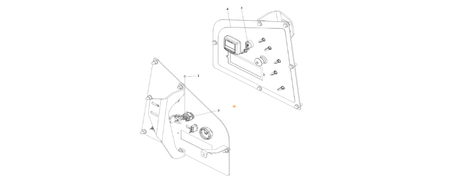 A diagram of JLG part number 1001245988 Ground Control Panel, Electrical Assembly.