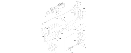 1001243182 Hydraulic Brake Coupler Assembly diagram of the JLG part number.