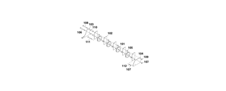 A diagram of JLG part number 7116733