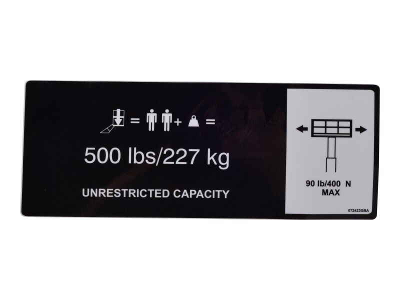072423GB Decal, Capacity | JLG