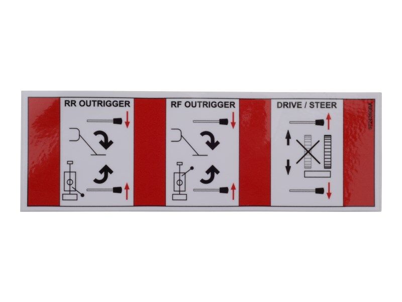 072426GB Decal, Lever Functions | JLG