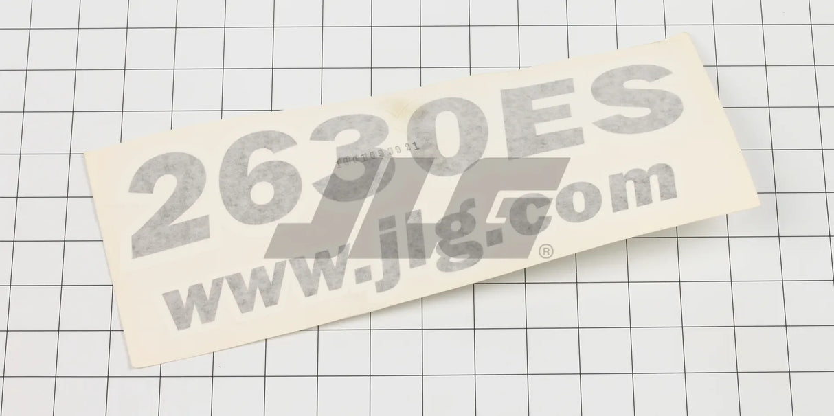 1001099921 Decal, 2630Es Model Desig. | JLG