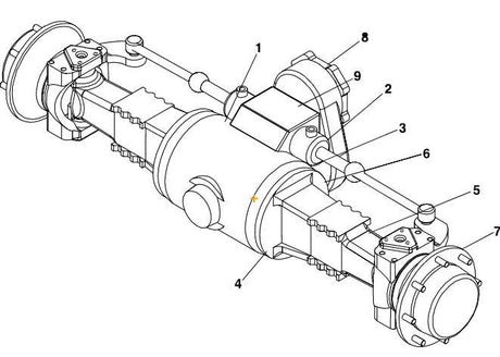 1001100334 Front Axle 307 Falcon Tier III | JLG - BHE Parts Store