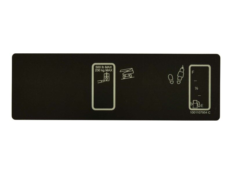 1001107954 Decal, Platform Display (800S) | JLG