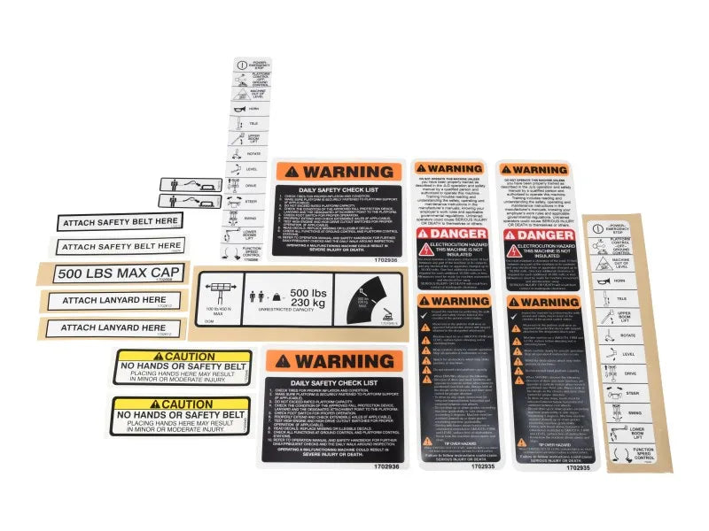 1001108710 Kit, Platf.Decal 35E, 40E, 45E | JLG