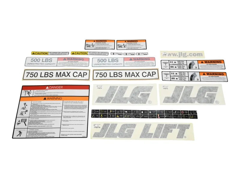 1001108719 Kit, plataforma. Calcomanías 601S | JLG