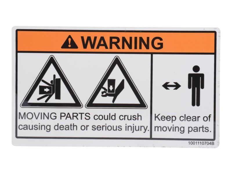 1001110704 Decal, Warning-Crushing Hazard | JLG