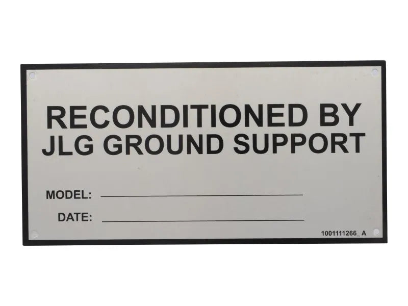 1001111266 Decal, Jlg Ground Support | JLG