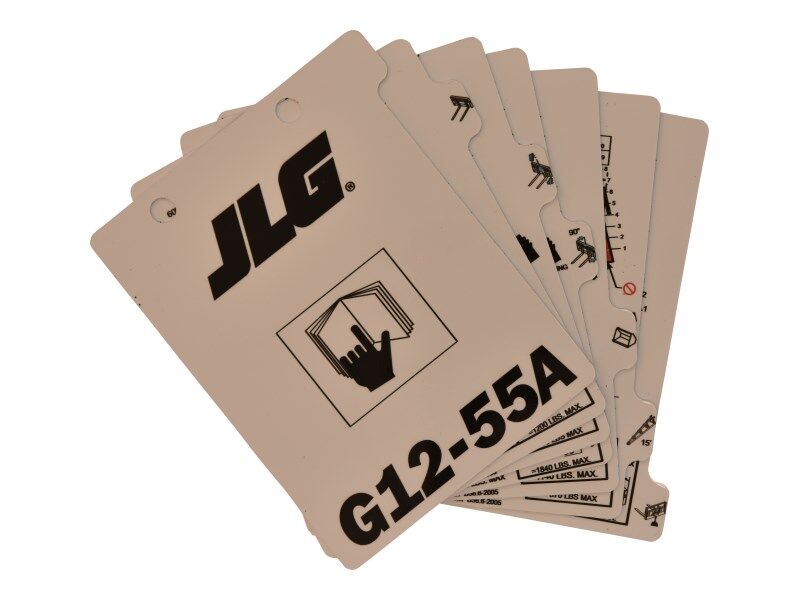 Part Number 1001115536 Load, Booklet G12-55A fits JLG