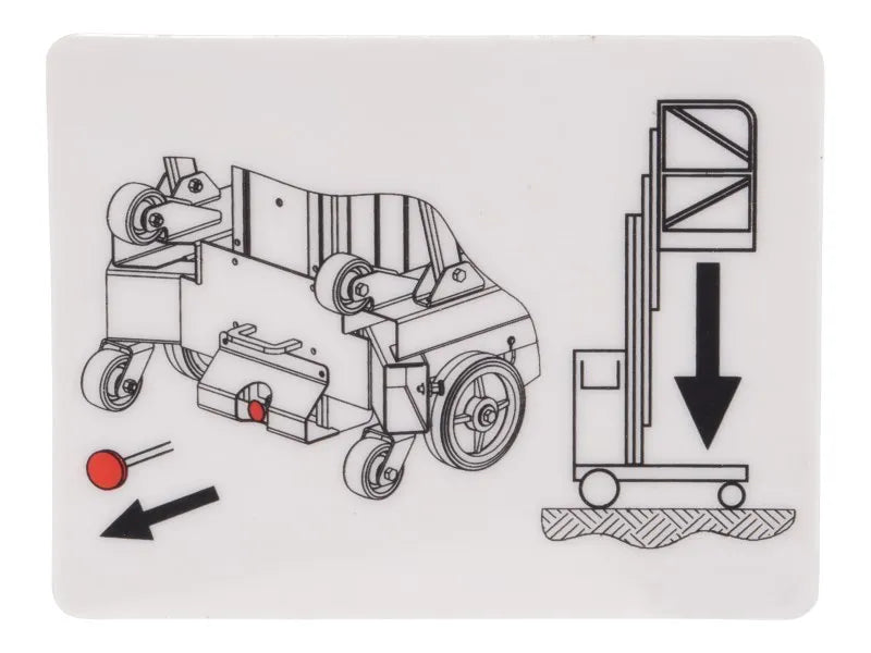 1001115864 Decal, Manual Descent | JLG