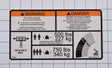 1001122521 Dual Cap Warning Decal