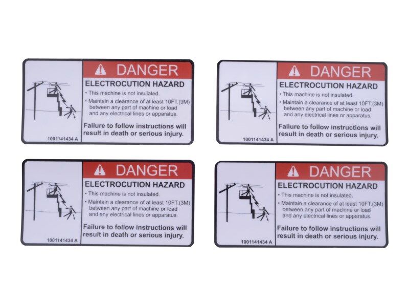 1001141434 Decal, Danger Electrocution | JLG