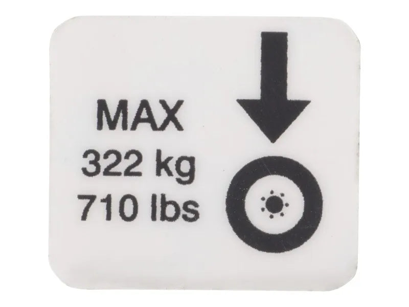 1001143557 Decal, Max Wheel Load | JLG