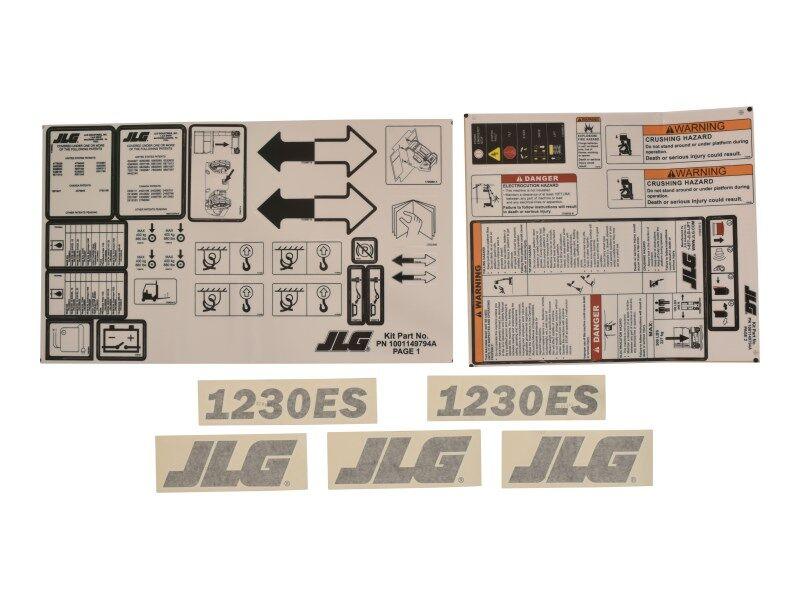 1001149794 Kit Service 1230Es Decal
