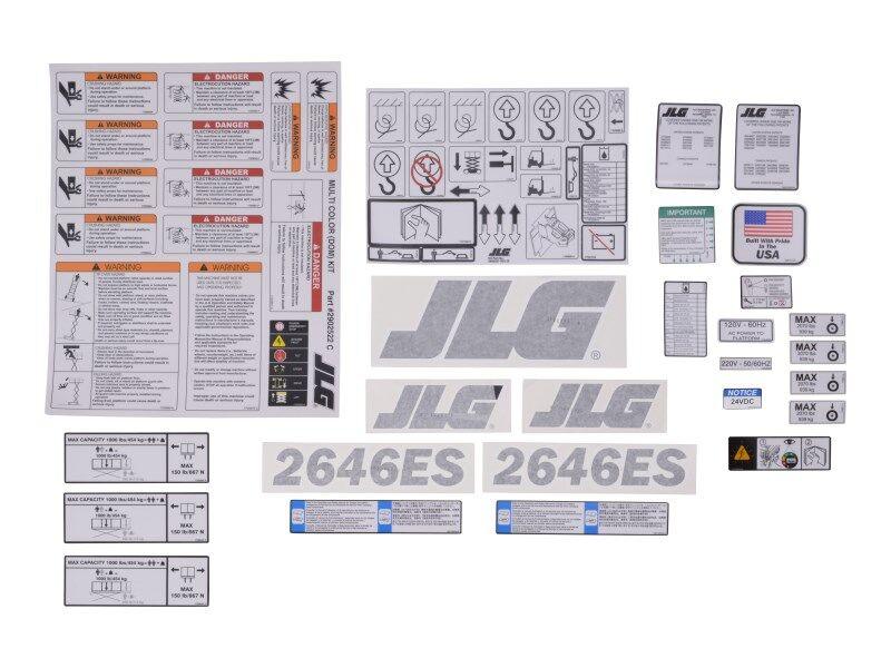 1001149798 Kit Service 2646ES Decal