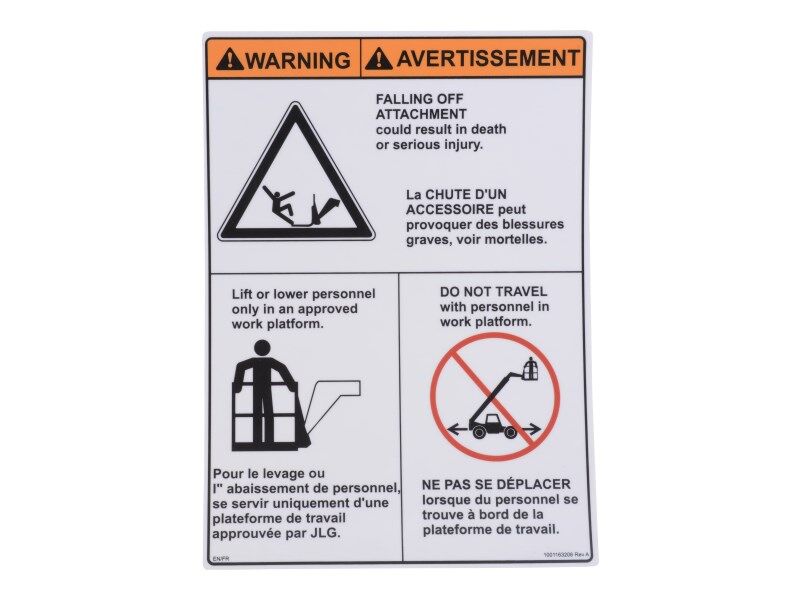 1001163206 Decal, Decal, Carry Personnel | JLG
