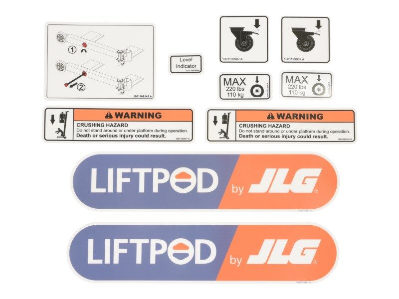 1001165758 Install, Decals Base | JLG