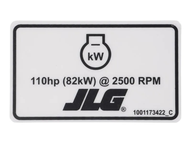 1001173422 Decal, Mco 110Hp | JLG