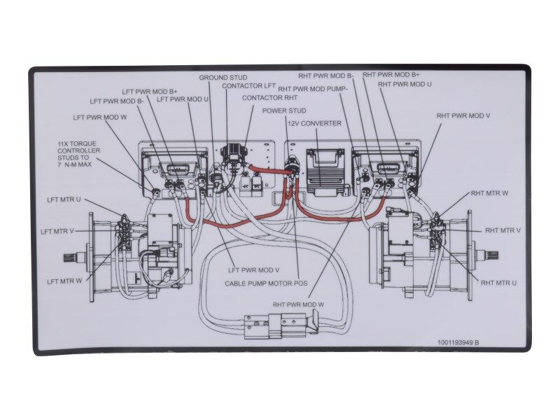 1001193949 Decal, Cable Routings | JLG