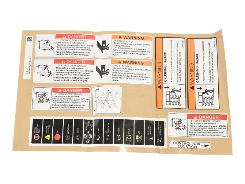1001194829 Decal, Multi-Color Kit (Eng) | JLG