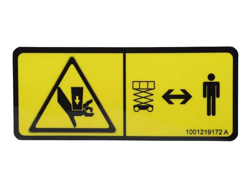 1001219172 Decal, Crushing | JLG