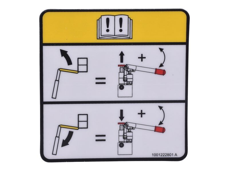 1001222801 Decal, Manual Descent Jib Instr | JLG