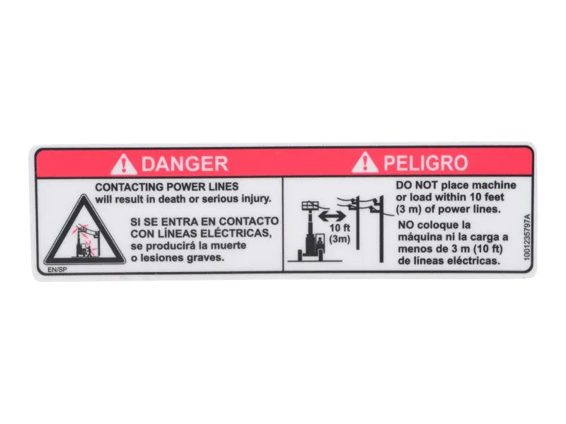 1001235797 Decal, Electrocution Hazard | JLG