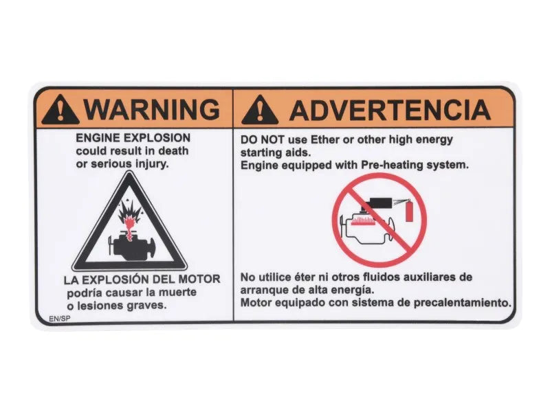 1001235798 Decal, Warning No Either (Span) | JLG