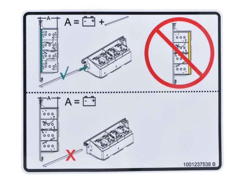1001237538 Decal, Battery Spacer | JLG