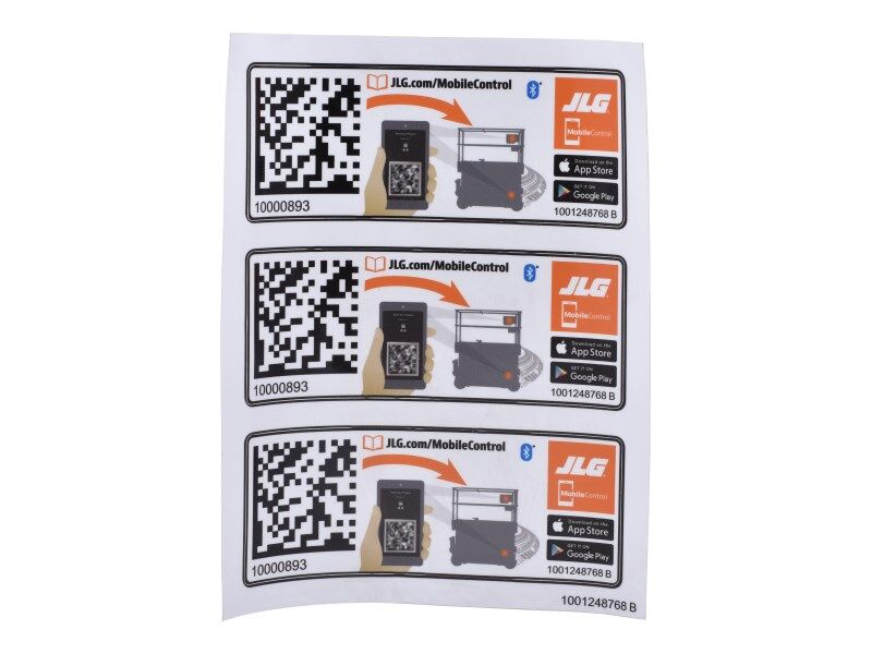 1001248768 Decal, Mobile Control | JLG