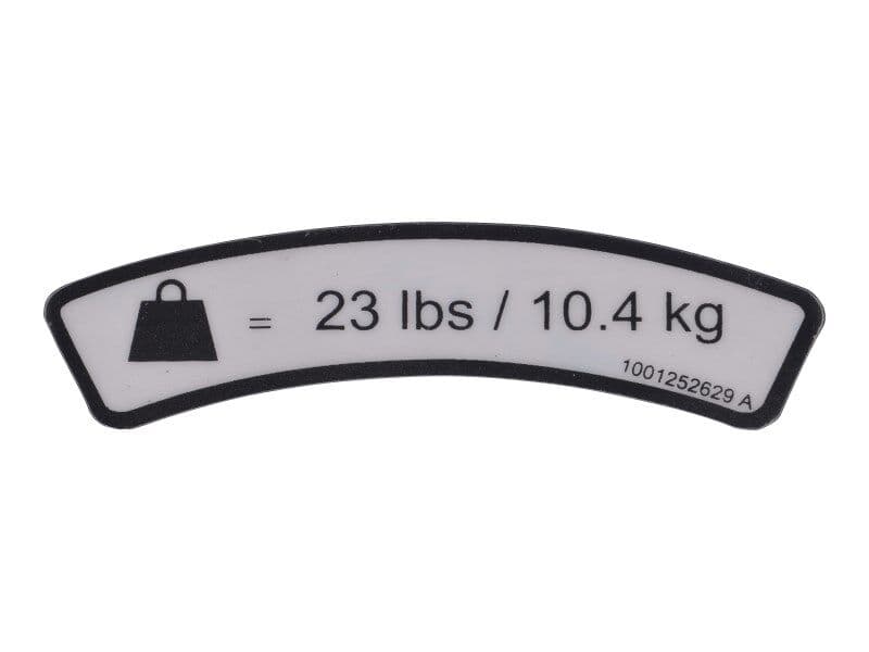 1001252629 Decal, Bolt-On Fa Accy Wt | JLG