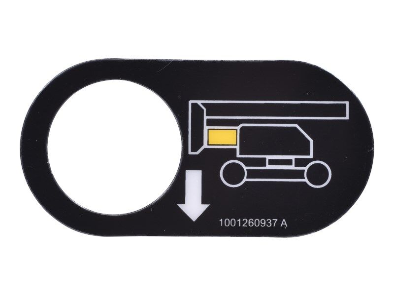 Part Number 1001260937 Decal, Tower Stow fits JLG