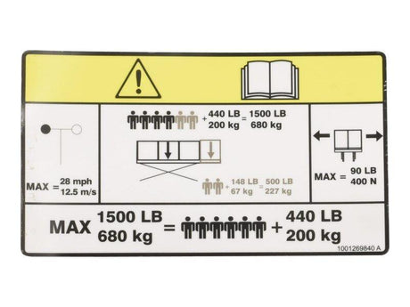 1001269840 Capacity Decal