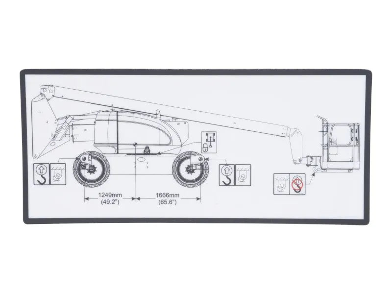 1001284682 Decal, Lift Diagram 600A/AJ | JLG