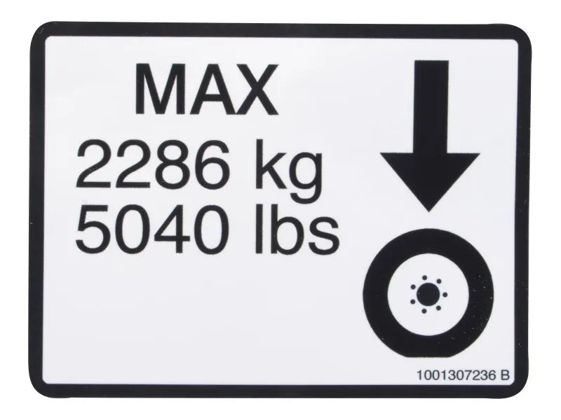 1001307236 Decal, Tire Load | JLG