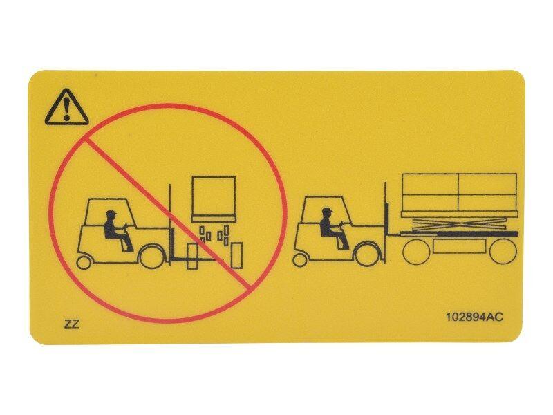 102894 Caution Fork Decal