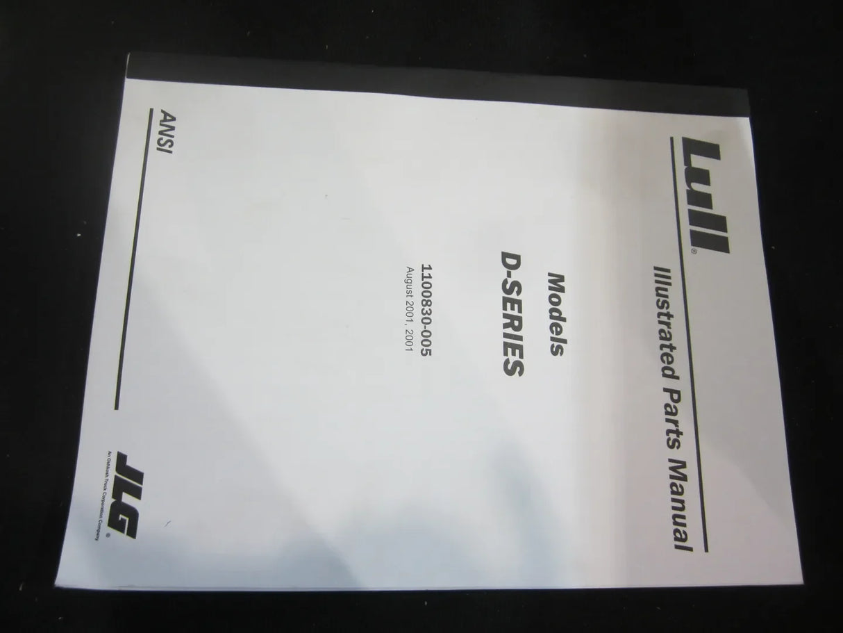 Part Number 1100830 Master Parts Book D-Series fits JLG