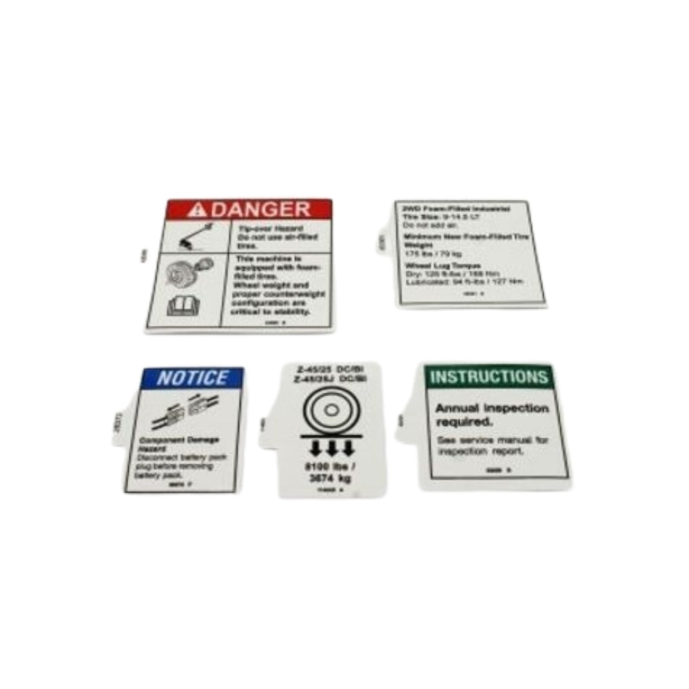 Part Number 114020GT Decal Kit Z45 DC & Bi Words fits Genie