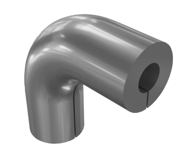 1322971GT Padding, Foam, 3.5"Odx1.5"Idx9.375" 90Deg