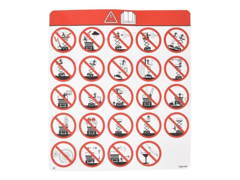 158913 Vl Warning Hazards Label