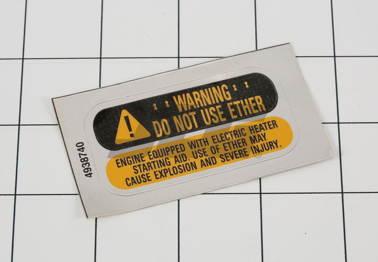 8270427 Decal, Grid Heater | JLG - BHE Parts Store