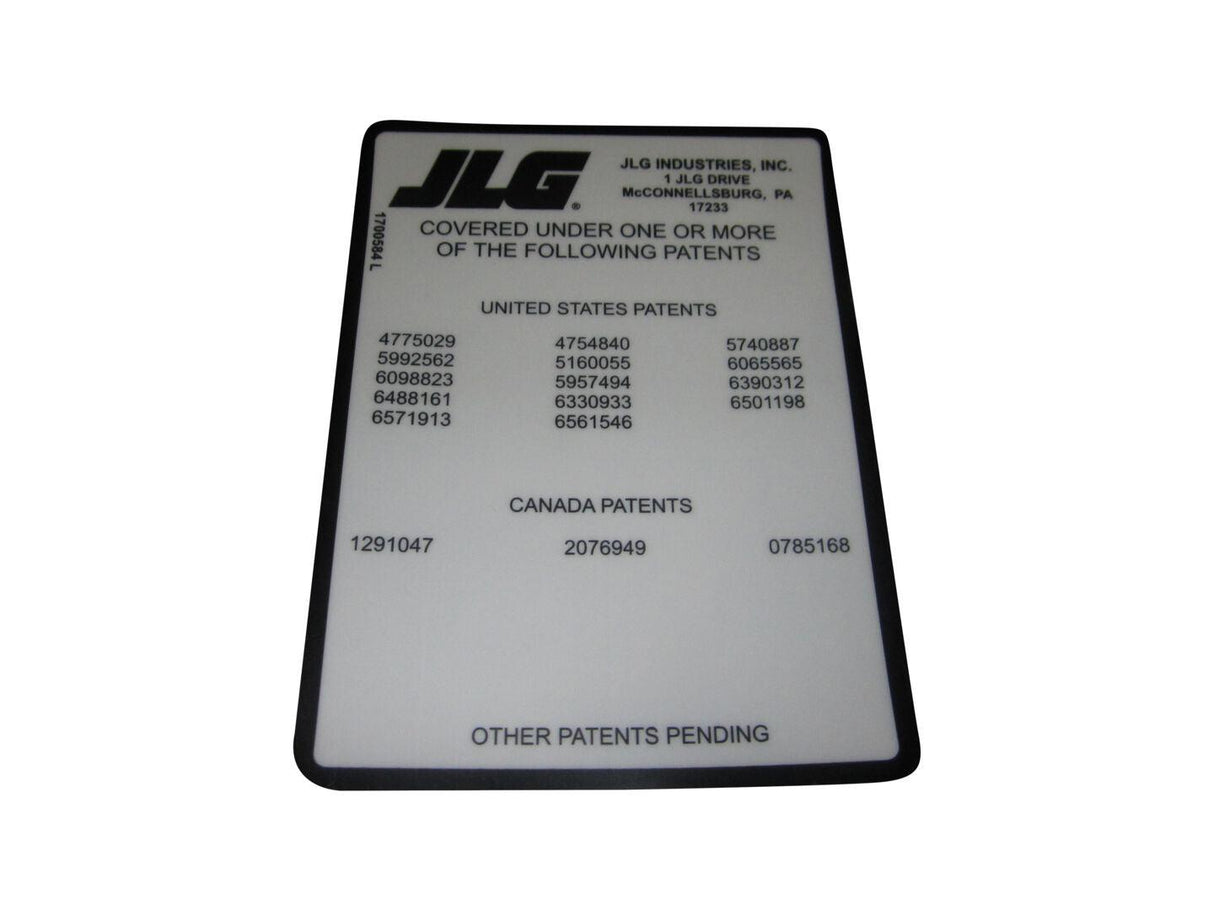 1700584 Decal Patent