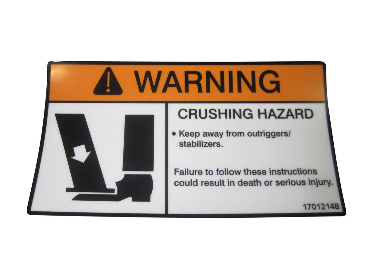 1701214 Decal OR Warning